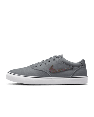 Nike sb black and white check solar canvas trainers best sale